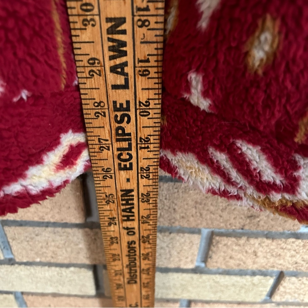 B.O.G. Collective Melrose Jacket in Garnet Gold Sherpa Teddy Full Zip Size M NWT - Picture 8 of 9